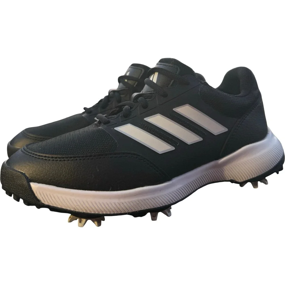 Adidas Tech Response 3.0 Golf Shoe Womens 6.5 Black White Spiked HQ1201